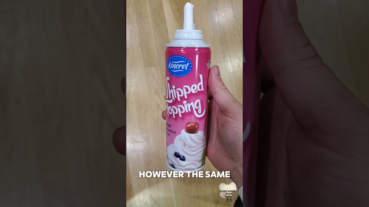 Foam Soap & Whipped Cream on Shabbos. #lawsofshabbat #shabbat
