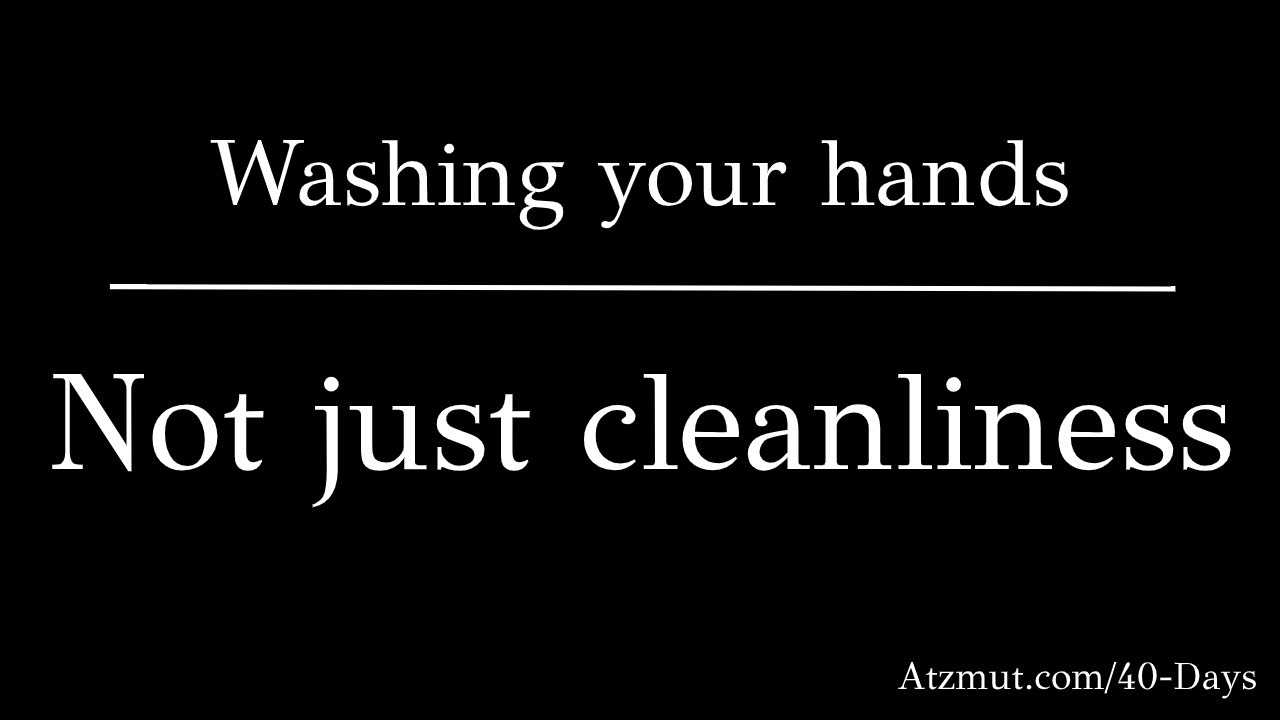 Washing your hands - Not just cleanliness