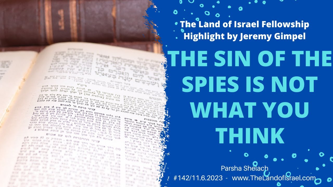 The Sin of the Spies is Not What Your Think - Jeremy Gimpel: The Land of Israel Fellowship