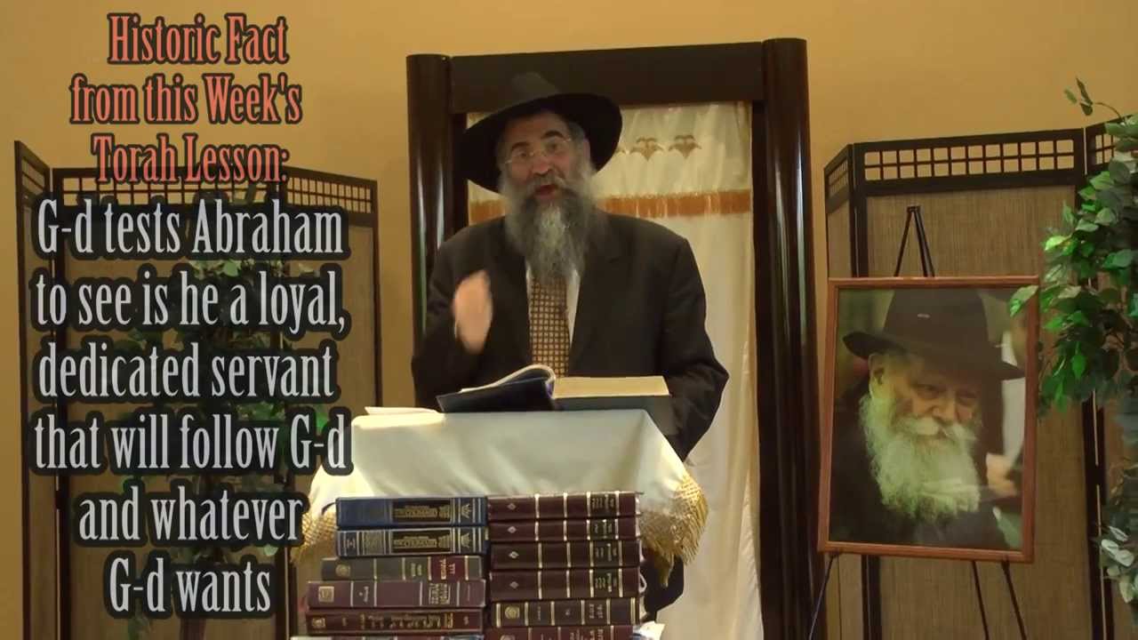 Rabbi Minkowicz's Weekly Torah Lesson: Parshat Vayera 10/16/2013