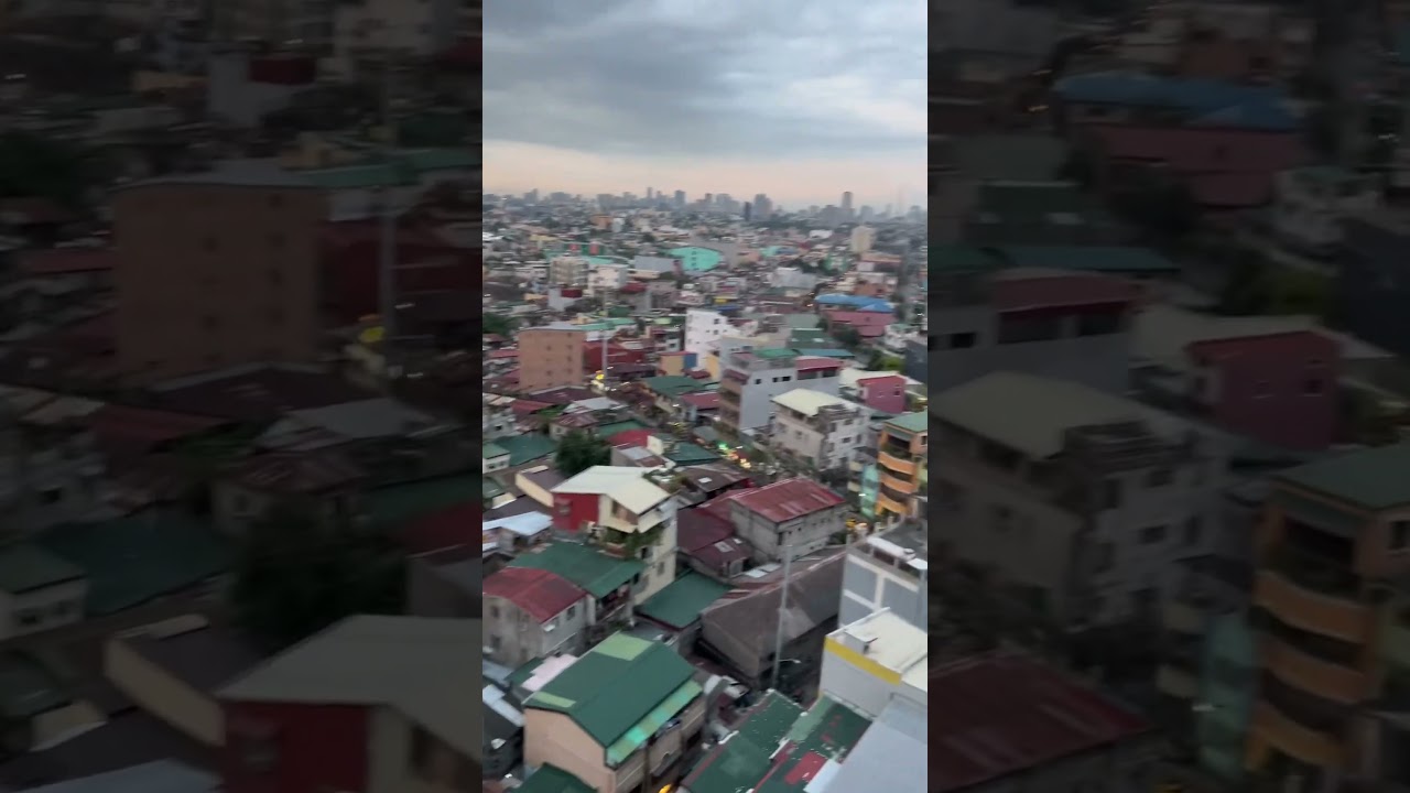 Rooftop sunset view Manila #shorts #rooftop #views #manila