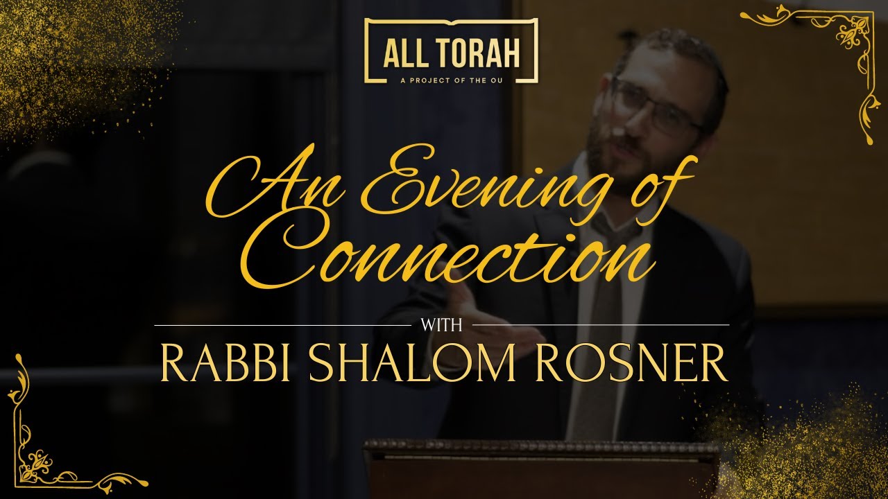 An Evening of Connection with Rabbi Shalom Rosner
