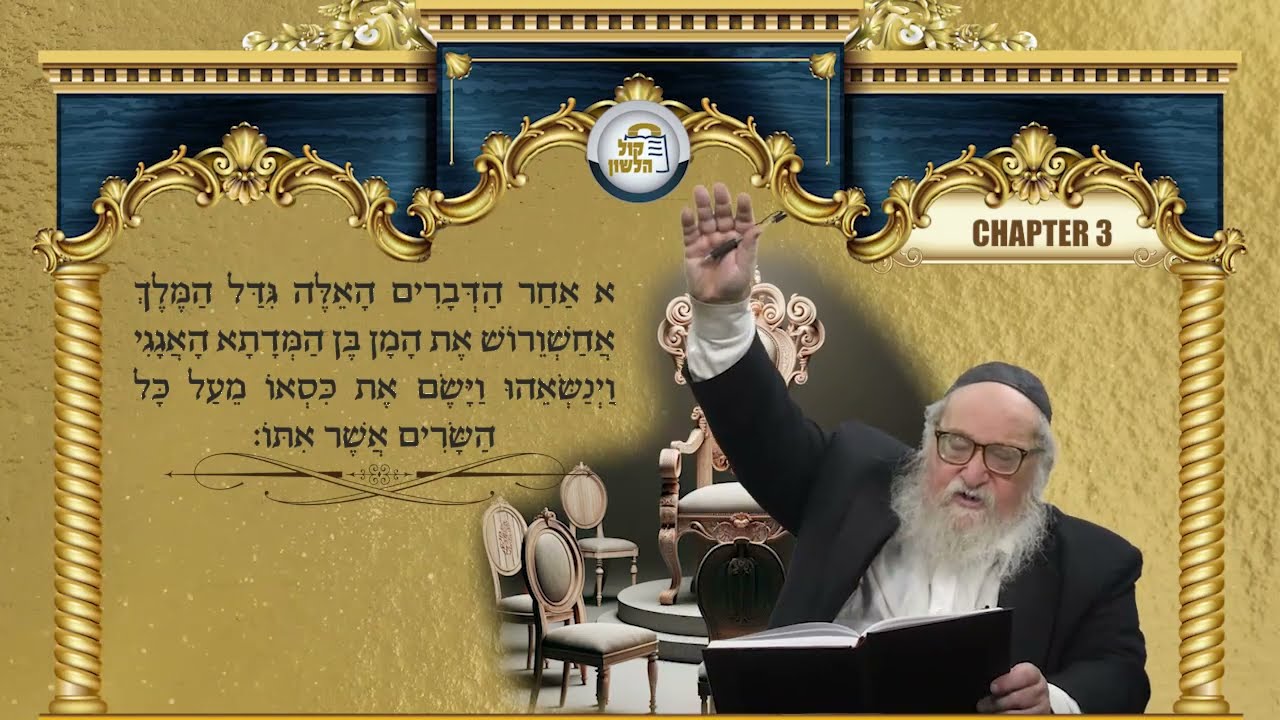 📜Megillas Esther: Chapter 3 | Harav Yitzchak Breitowitz (Haman’s Decree & The Threat to Israel)