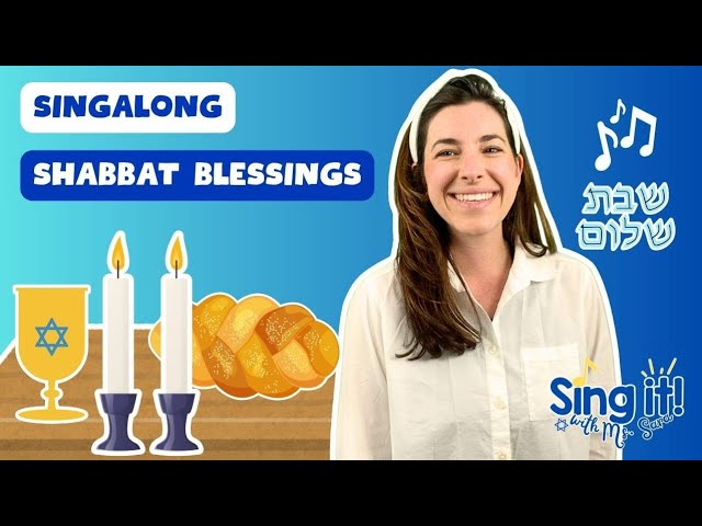 Sing the Shabbat Blessings | Hebrew Prayers for Kids | Ms. Sara | Jewish Songs, Hebrew School