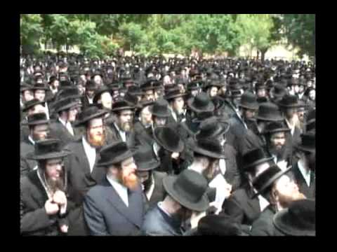 Skulener Rebbe son at Anti-Zionist Protest in Washington DC