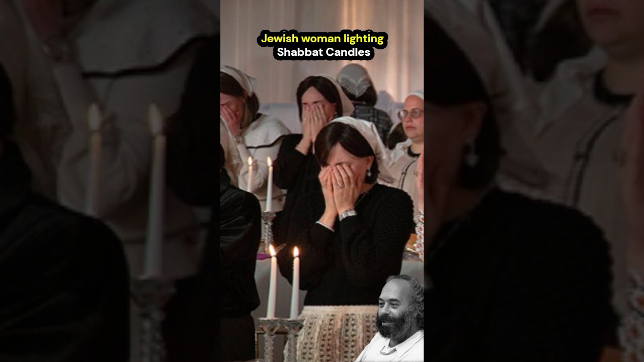 Jewish Holy Mothers Woman Lighting Shabbat Candles