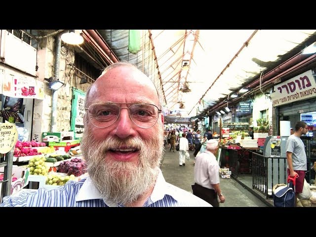 Michoel schnitzler in Israel, shuk machne yehuda|מיכאל שניצלער שוק מחנה יהודה
