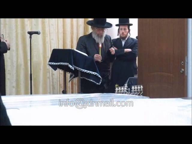 Chanukah 5775 With Pinsk Karlin Rebbe
