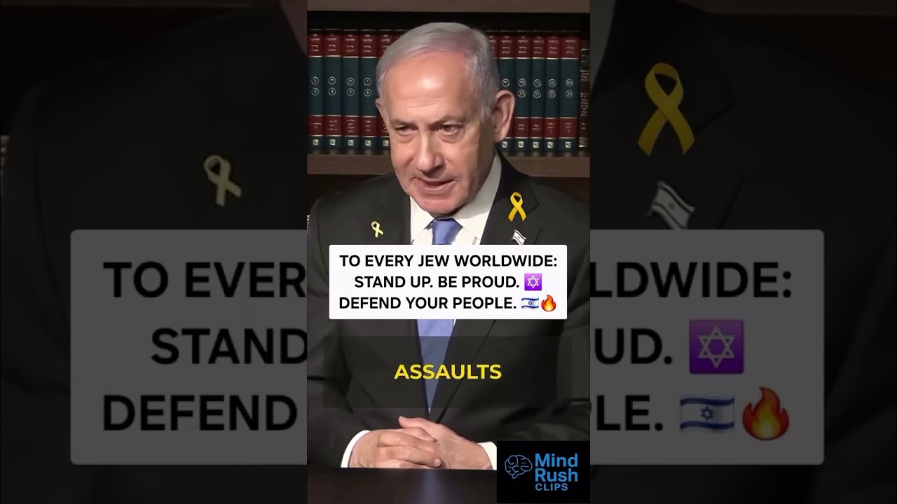 Look and listen: clear and bold message from PM of Israel Bibi Netanyahu to all Jews out there ✊🏾