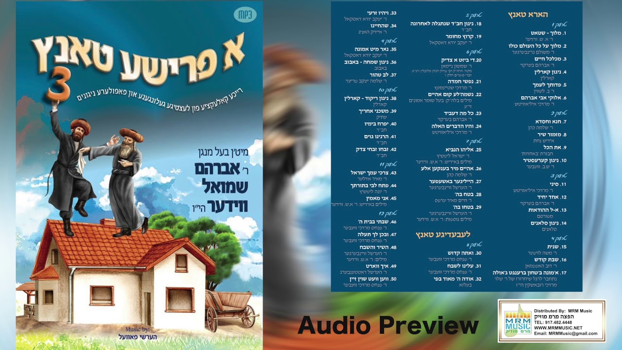 Avrum Shmuel Wieder - A Frishe Tantz 3 - Audio Preview - אברהם שמואל ווידער א פרישע טאנץ 3
