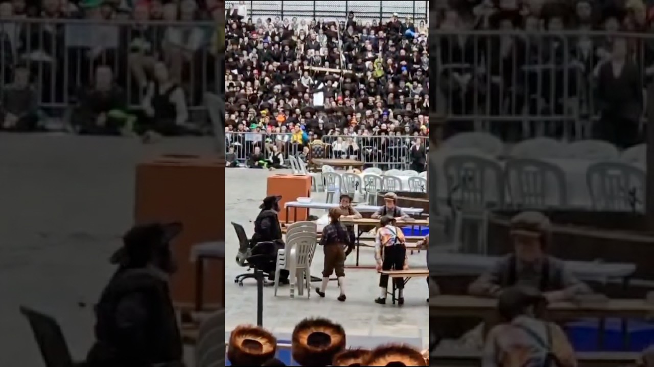 Langzam at The Shushan Purim Tish in Skver | יעקב יוסף לנגזם בטיש שושן פורים בחצה”ק סקווירא