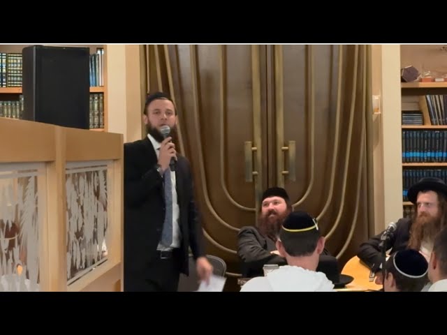 Hillel Eisenberg - Pre Selichos Pep Talk With Zusha- At Yeshivat Noam