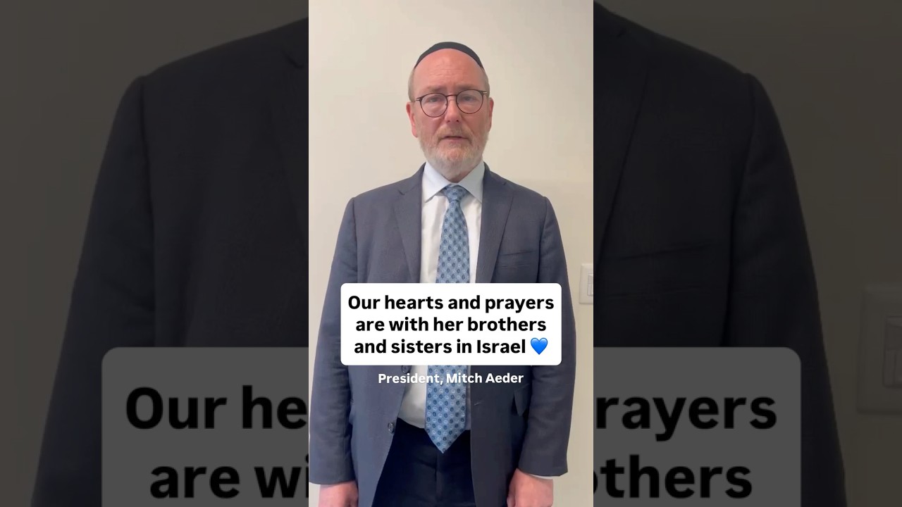 Our hearts and prayers are with our brothers and sisters in Israel 💙