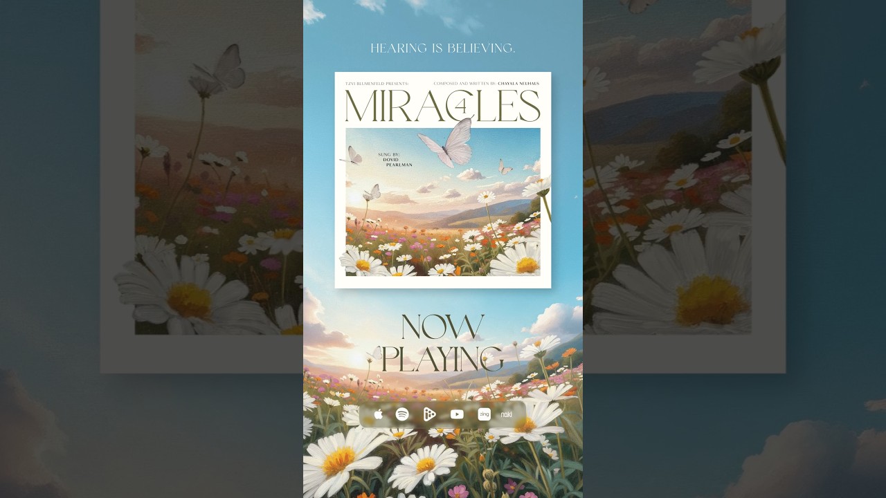 Miracles 4 is now streaming everywhere! #jewishmusic #newalbum #miracles