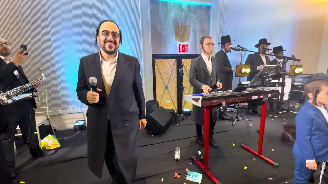 Shea Stern & Weiner Wedding with Star Singer Lipa Schmeltzer and Yossi Shtendig  on the keys