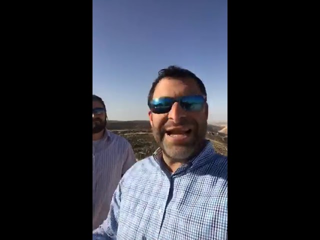 Ari Fuld livestreams from "The Mountain" at the tip of Judea