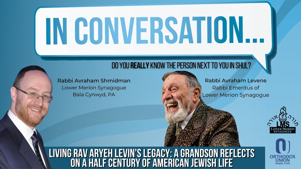 Rabbi Avraham Shmidman In Conversation With Rabbi Avraham Levene