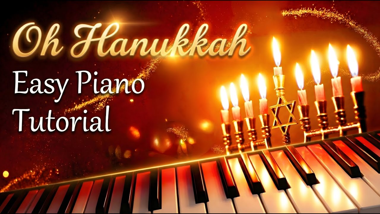 Oh Hanukkah 🎹 Very EASY Piano Tutorial