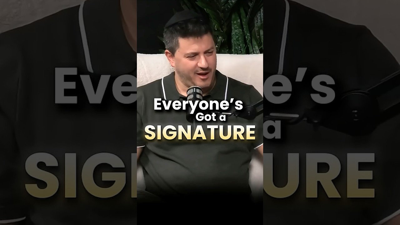 Everyone's got a SIGNATURE @amikozak_official #impressions #satire #jewish