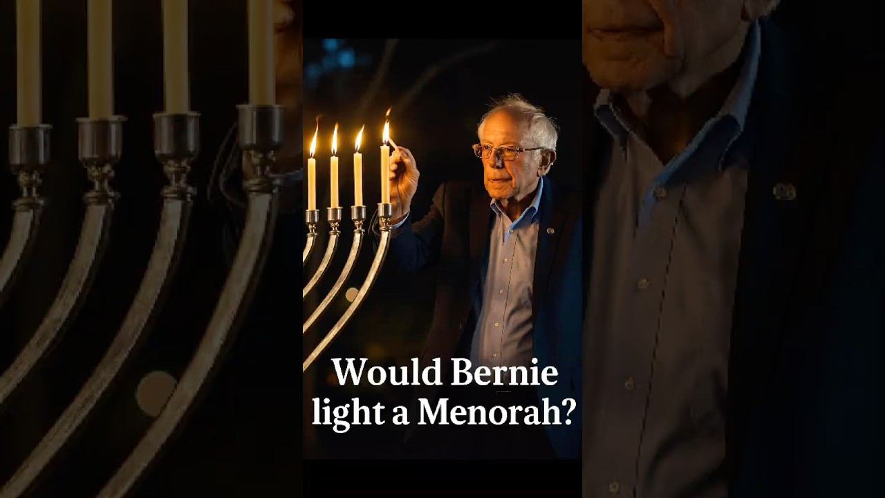 Bernie Sanders lights a Menorah? #hannukah #light #berniesanders #jewish #politics  #podcast
