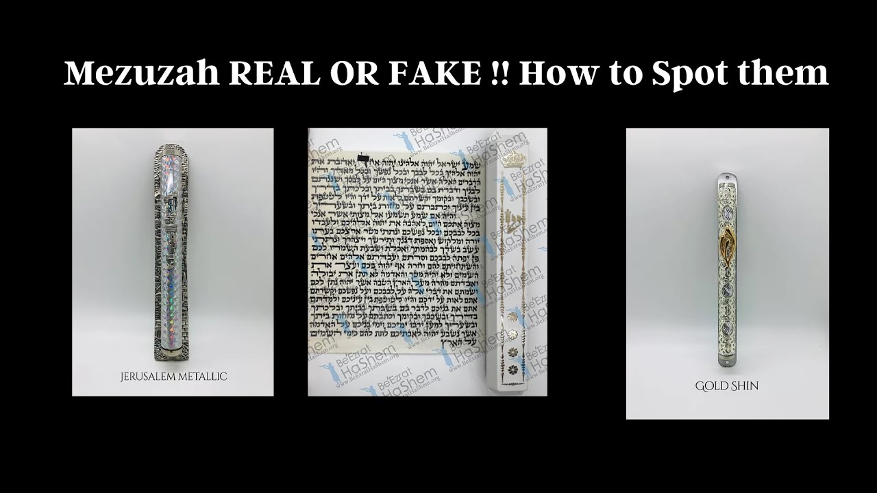Mezuzah REAL OR FAKE !! How to Spot them