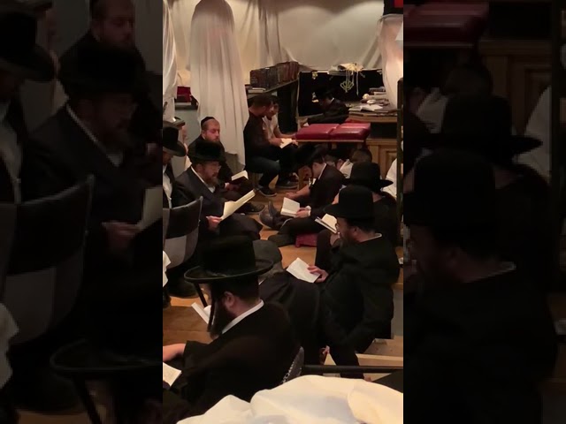 Sadigura Rebbe During Kinos In Austria - Tisha B'av 5781