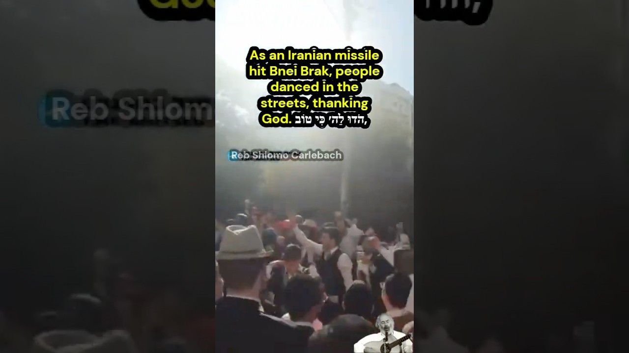 Dancing While Iranian missile hit Bnei Brak