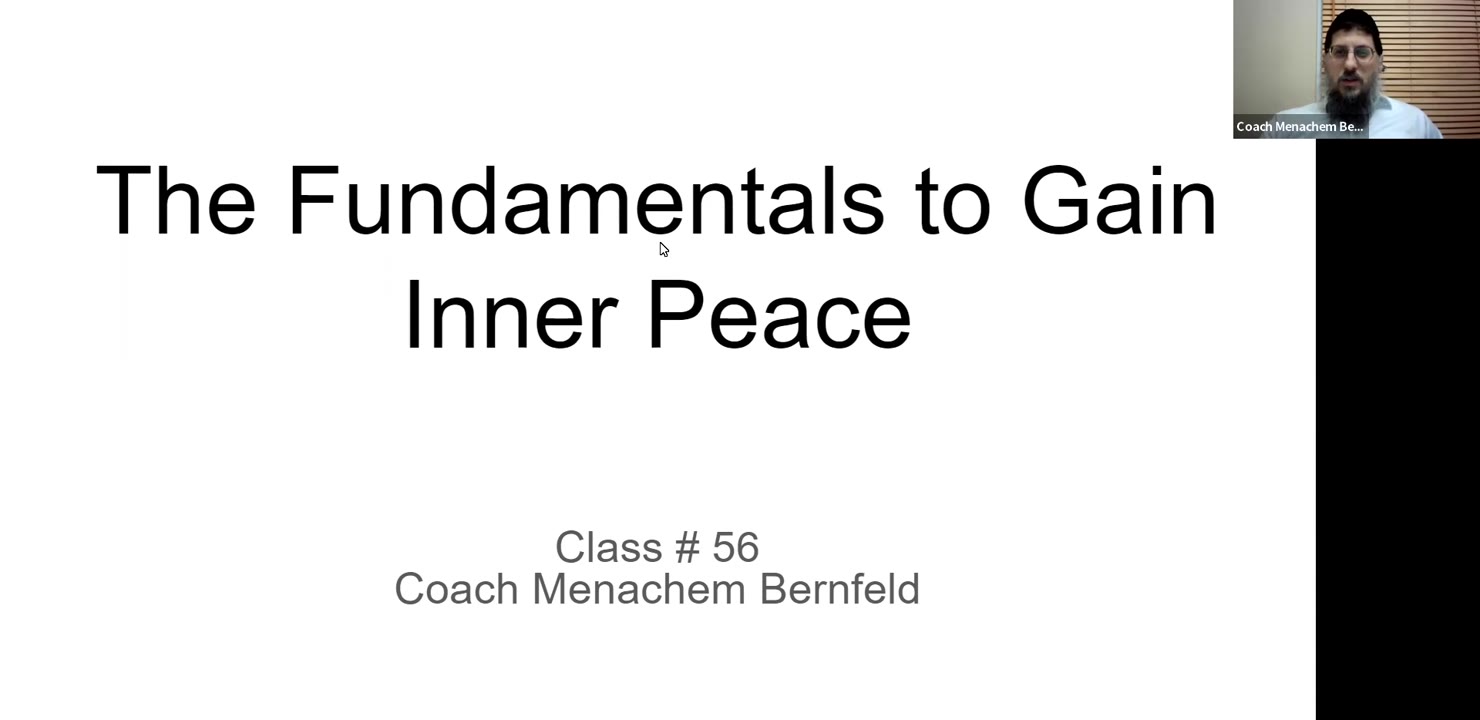 High Functioning Anxiety/The Butterfly Hug, Coach Menachem, Class# 56