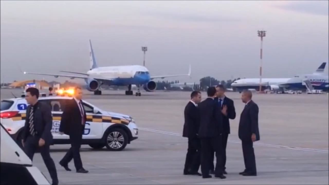 VP Joe Biden Arrives In Israel - Video Via Shlomo Mor