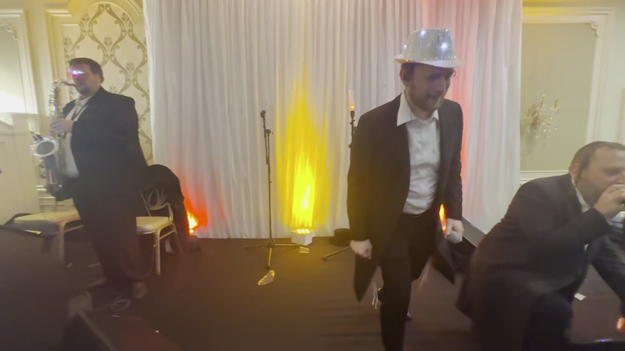 Berkowitz & Goldgrab Wedding | Singer Sruly Green and Melech Frank | Chesky Schwartz on the keys