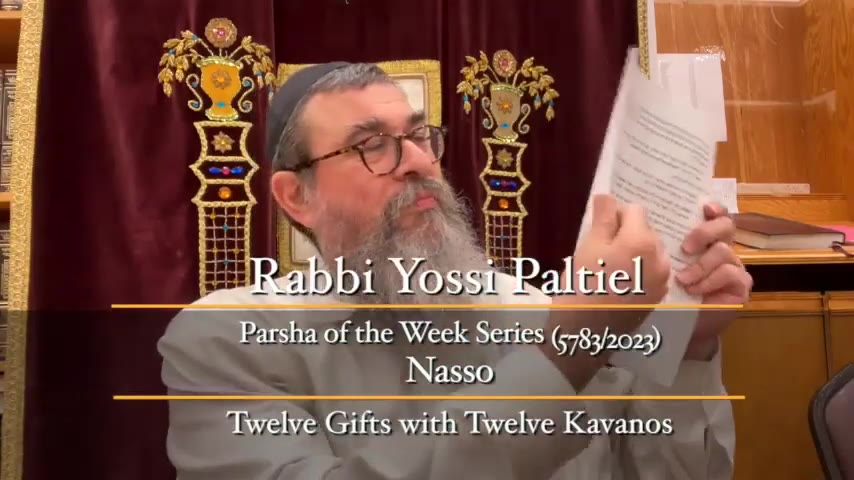 Torah insights Parshas Nasso #1 The intentions of each of the 1 Nesiim, Rabbi Yossi Paltiel 5783